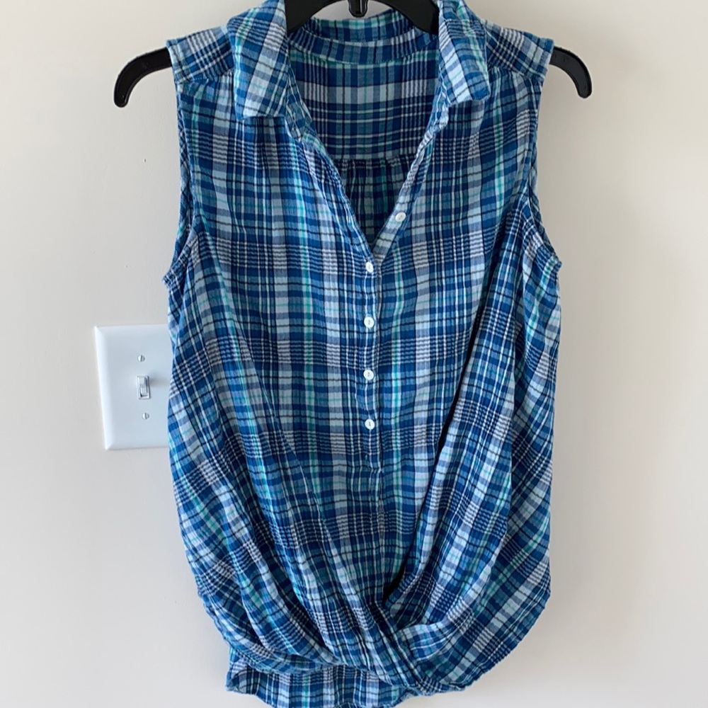 Flannel Twist Tank